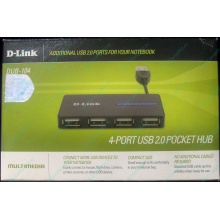 Карманный USB 2.0 концентратор D-Link DUB-104 в Рубцовске, USB хаб DLink DUB104 (Рубцовск)