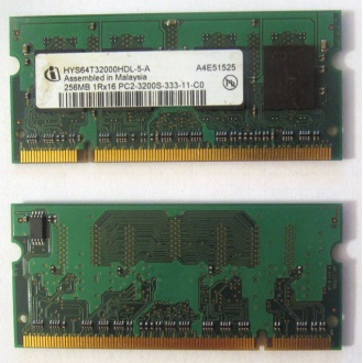 Модуль памяти для ноутбуков 256MB DDR2 SODIMM PC3200 (Рубцовск)